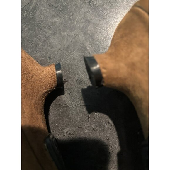 J. Shoes "Abbey" Suede Brown Knot Heels - Size US 6, UK 4, EU 37 - Picture 4 of 11